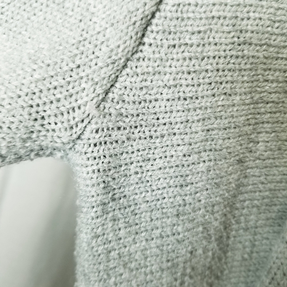 POL Cardigan‎ Gray Chunky Cozy Knit open Front oversized size Medium some piling - Picture 7 of 12